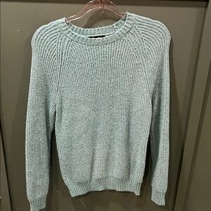 Express Men's Crewneck Sweater - Light Green